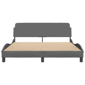 373289 VIDAXL Bed Frame Headboard Platform Queen Fabric #3