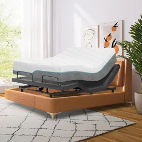 726084450929 VIPBEAR Queen Bed Frame Gel Memory Foam Mattress
