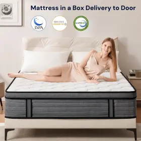 445015469474 VKT King Mattress Hybrid Individual Pocket Box #2