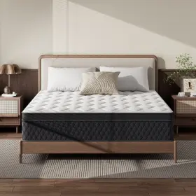 941601155307 WARMKISS Mattress Pillow Top Hybrid Box