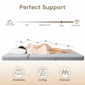 810141711266 WELLOS Mattress Memory Foam Guest Floor Folding #3