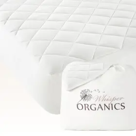 810082703610 WHISPER ORGANICS Mattress Pad Quilted Twin