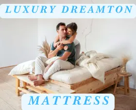 642782328523 WHITE LOTUS Wool Dreamton Mattress Double