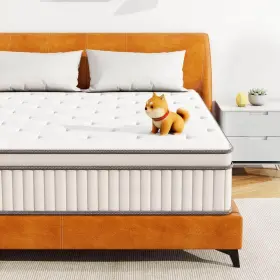 TN-EBLUE-8TW WONDER COMFORT Bed Box Hybrid Mattress Twin Gel