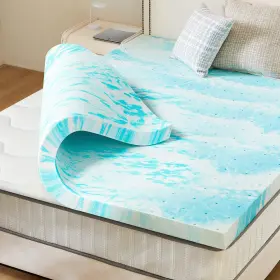 QX-TOPPER-2TXL WOOD-IT Mattress Twin Cooling Memory Foam Bed