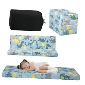 25MMC1011-BLUEDINO WORLD BASE LLC Floor Mattress Kids Glow