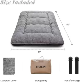696576461699 XICIKIN Floor Mattress Futon Roll Up Tatami Mat #2