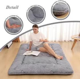 696576461699 XICIKIN Floor Mattress Futon Roll Up Tatami Mat #3