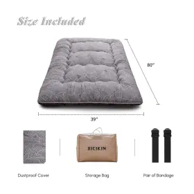 754422137157 XICIKIN Floor Mattress Futon Roll Up Tatami Mat #3