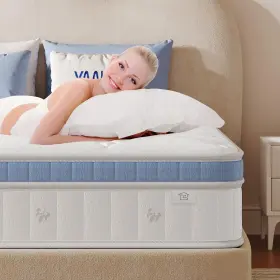 JJF010LAT YAAK Twin Mattress Hybrid Box Individual Pocket