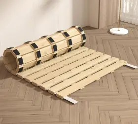 USX4-0011 YBAYMY Wood Floor Bed Roll Slatted Breathable Pl