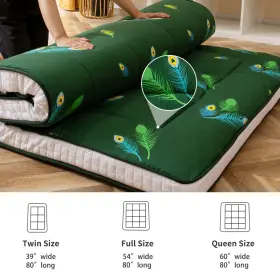 732246486538 YOSHOOT Futon Floor Mattress Padded Folding Roll #3
