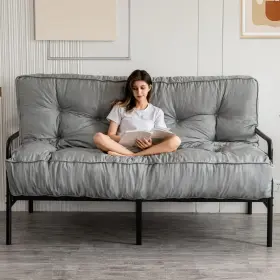 Y-A08-GY-F YOSHOOT Futon Mattress Sofa Couch Bed Floor