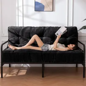 Y-A11-BK-F YOSHOOT Futon Mattress Sofa Couch Bed Chenille