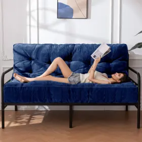 Y-A11-BL-F YOSHOOT Futon Mattress Sofa Couch Bed Chenille