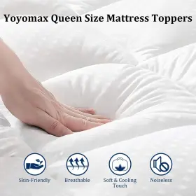 717977388535 YOYOMAX Queen Mattress Cover Cooling Breathable #2