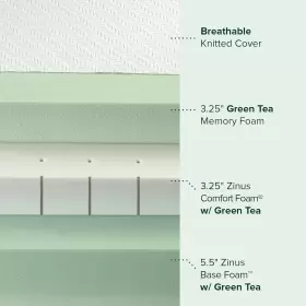 AG1-12Q ZINUS Tea Luxe Memory Foam Mattress Pressure Queen #2