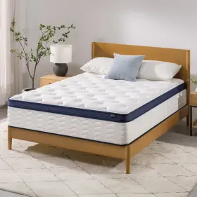 MSSPKT-14K ZINUS Pocket Coil Euro Top Hybrid Mattress King