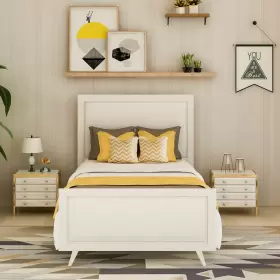 GT-26798569 ZNTS Platform Bed Twin Frame Mattress Foundation #2