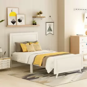 GT-26798569 ZNTS Platform Bed Twin Frame Mattress Foundation