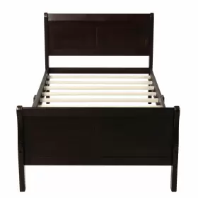 GT-93743294 ZNTS Wood Platform Bed Twin Frame Mattress Sleigh #3