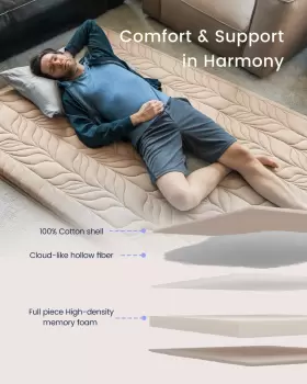696602102060 ZONLI Floor Mattress Futon Queen Thicken Roll Up #3