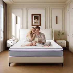 D1209-QUEEN-W ZYERCH Hybrid Mattress Gel Memory Foam Pressure