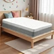 Twin Hybrid Mattress 12" - Memory Foam Medium Firm Breathable Gray Trim