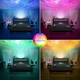 Queen/Full/KingUpholstered  Bed Frame with Starry Sky Light and Charging Station