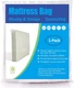 ComfortHome Mattress Bag for Moving and Storage, Queen/King (1-Pack), Clear