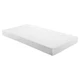 Pemberly Row 6" Modern Fabric Full Gel Memory Mattress in White