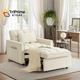 Trygoal Sleeper Chair, Pull Out Chair with 36 Inch, White-iu