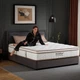 Bestier 12in Queen Gel Memory Foam Hybrid Mattress, Zoned Coil System, Cooling