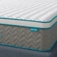 Serweet 8 Inch Bamboo Charcoal Memory Foam Mattress STB08T - White/Gray