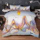 Yellow Mist Hill 3D Printing Duvet Quilt Doona Covers Pillow Case Bedding Sets