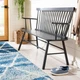 SAFAVIEH Addison Spindleback Settee | Grey |