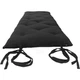 Traditional Floor Rolling Mattress, Cotton Bed, Shiki Futon 3 x 27 x 80 Black
