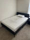 IKEA KLUBBSPORRE Full Firm Innerspring Mattress White + Bed Frame
