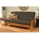 Pemberly Row Cotton/Foam Full-size Futon 7" Mattress with Charcoal Cover