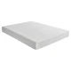 Pemberly Row 8" Modern Fabric Queen Gel Memory Mattress in White