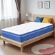 Queen Hybrid Mattress 12" - Medium Firm Memory Foam Breathable Blue Trim