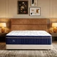 Queen Mattress 14 Inch Hybrid Memory Foam Pocket Springs Medium Firm Blue Size