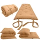 Full Japanese Floor Rolling Mattress, Cotton Bed, Shiki Futon 3x 54 x 80 Peach
