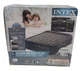Intex Dura-Beam Plus 16.5" Pillow Rest Raised Airbed with Internal Pump - Black