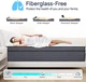 QUEEN Colchon Gel Memory Foam Hibrido Cama SIN DOLOR ESPALDA Suave EN OFERTA 14"