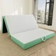 Memory Foam Trifold Mattress, Queen Portable Floor Bed 6 Inch, Foldable Mat w...