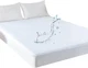 Kingnex King Mattress Protector Waterproof Fitted Sheet Style King, White 