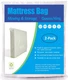 ComfortHome Mattress Bag for Moving and Storage, Queen/King (2-Pack), Clear