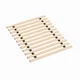 CONTINENTAL MATTRESS 0.68" HORIZONTAL WOODEN BUNKIE BOARD/BED SLATS - BEIGE