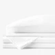 Classic Smooth Wrinkle-Free Sateen Bed Sheet Set - White, Twin